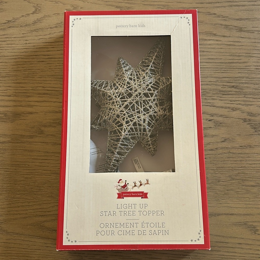 Pottery Barn Kids Light Up Star Tree Topper